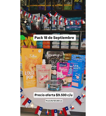 Pack 18 de Septiembre Gato