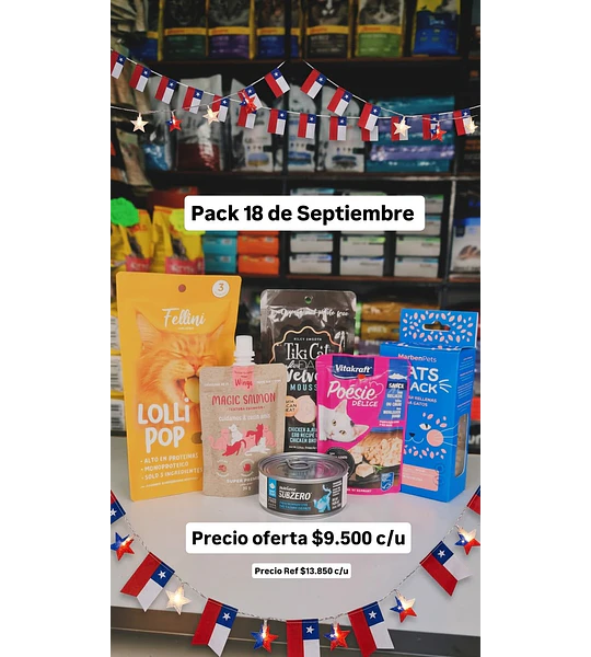 Pack 18 de Septiembre Gato
