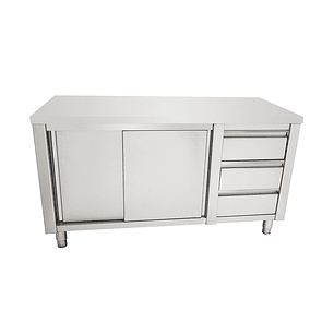 Meson cerr. 3 cajones 1500x600x850mm