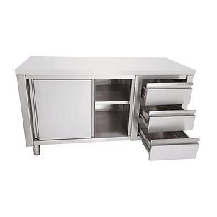 Meson cerr. 3 cajones 1500x600x850mm