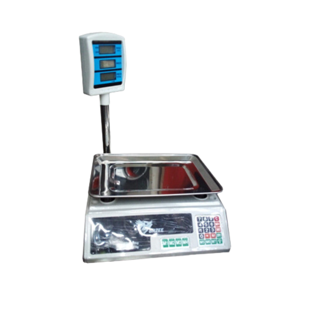 Balanza Digital 40 kgs. Visor Aéreo Con Bandeja BRZEE