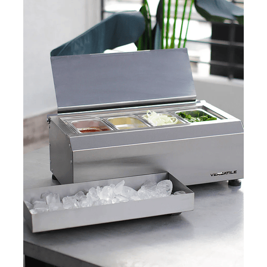 Salsera de Sobremesa 4 estaciones con depósito de hielo, Versatile