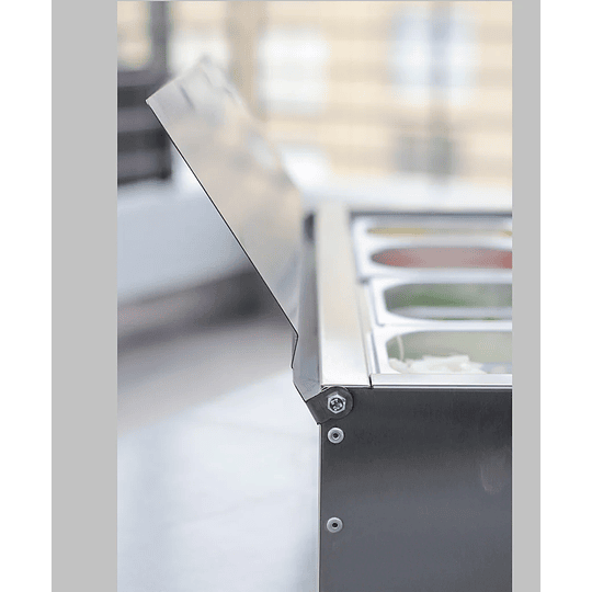 Salsera de Sobremesa 8 estaciones, con deposito para hielo, Versatile