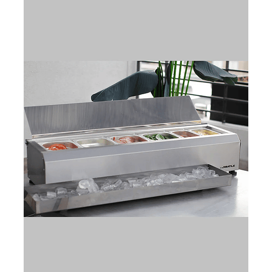 Salsero de Sobremesa 6 estaciones con deposito para hielo, Versatile 
