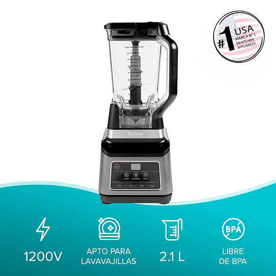 Licuadora Ninja Profesional Plus 2 en 1 1200 W