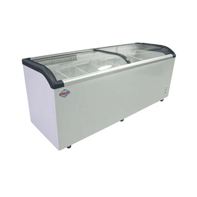 Congelador 720L Tapa de Vidrio Curvo MAIGAS 