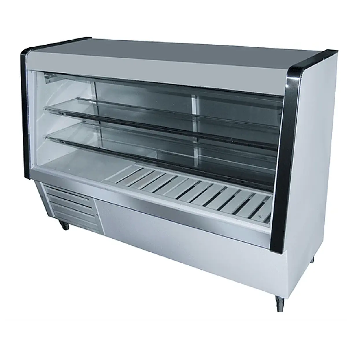 Mesón Vitrina Refrigerado 1.5 mt G&T - Acero Inoxidable con Control Digital