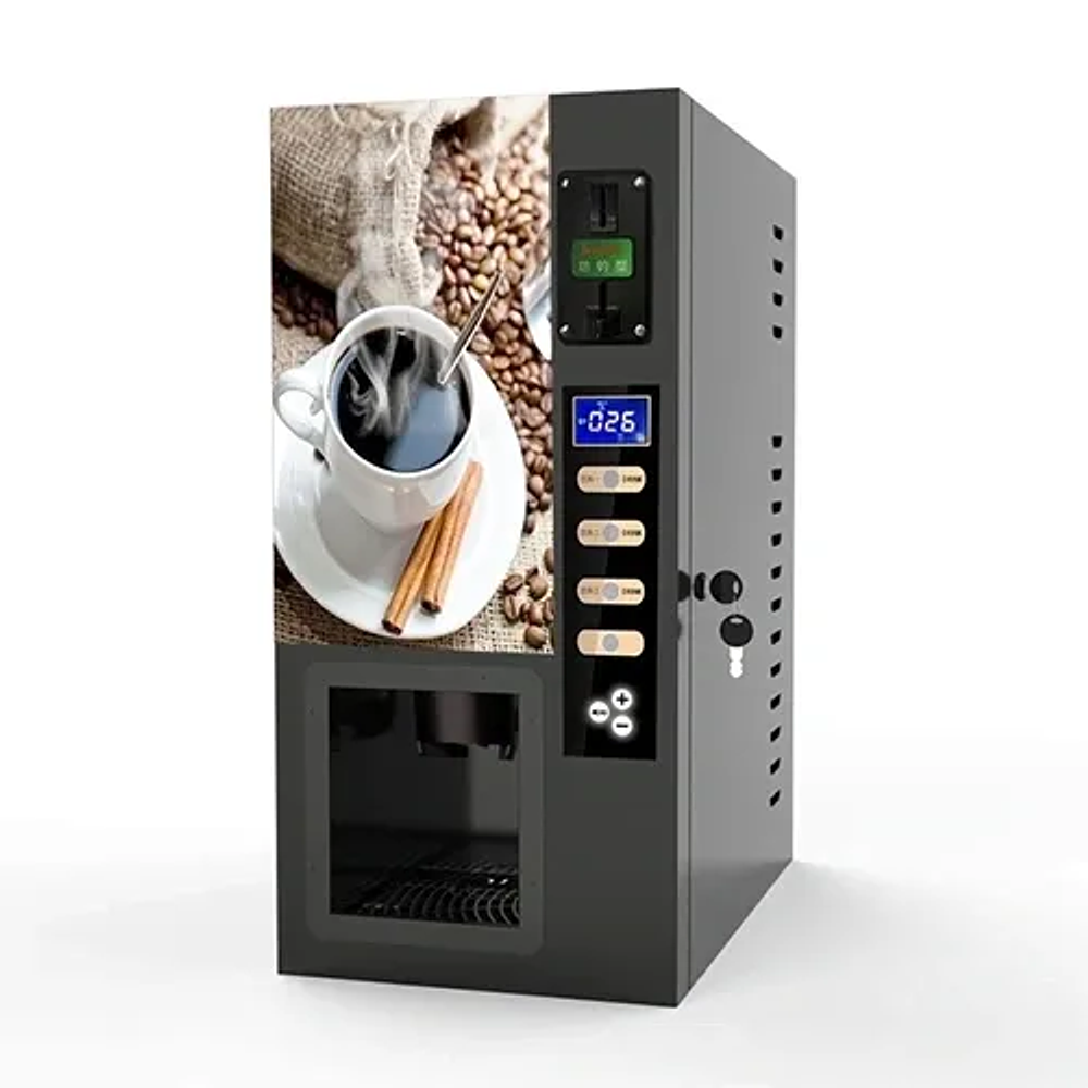 Maquina de café 3 sabores con monedas Ecobeck