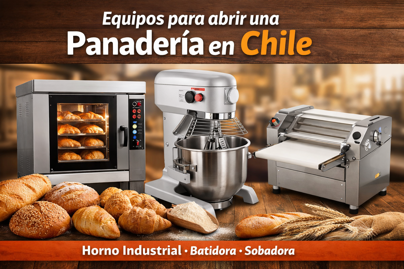 Cuánto cuesta abrir una panadería en Chile (Equipos y costos 2026)