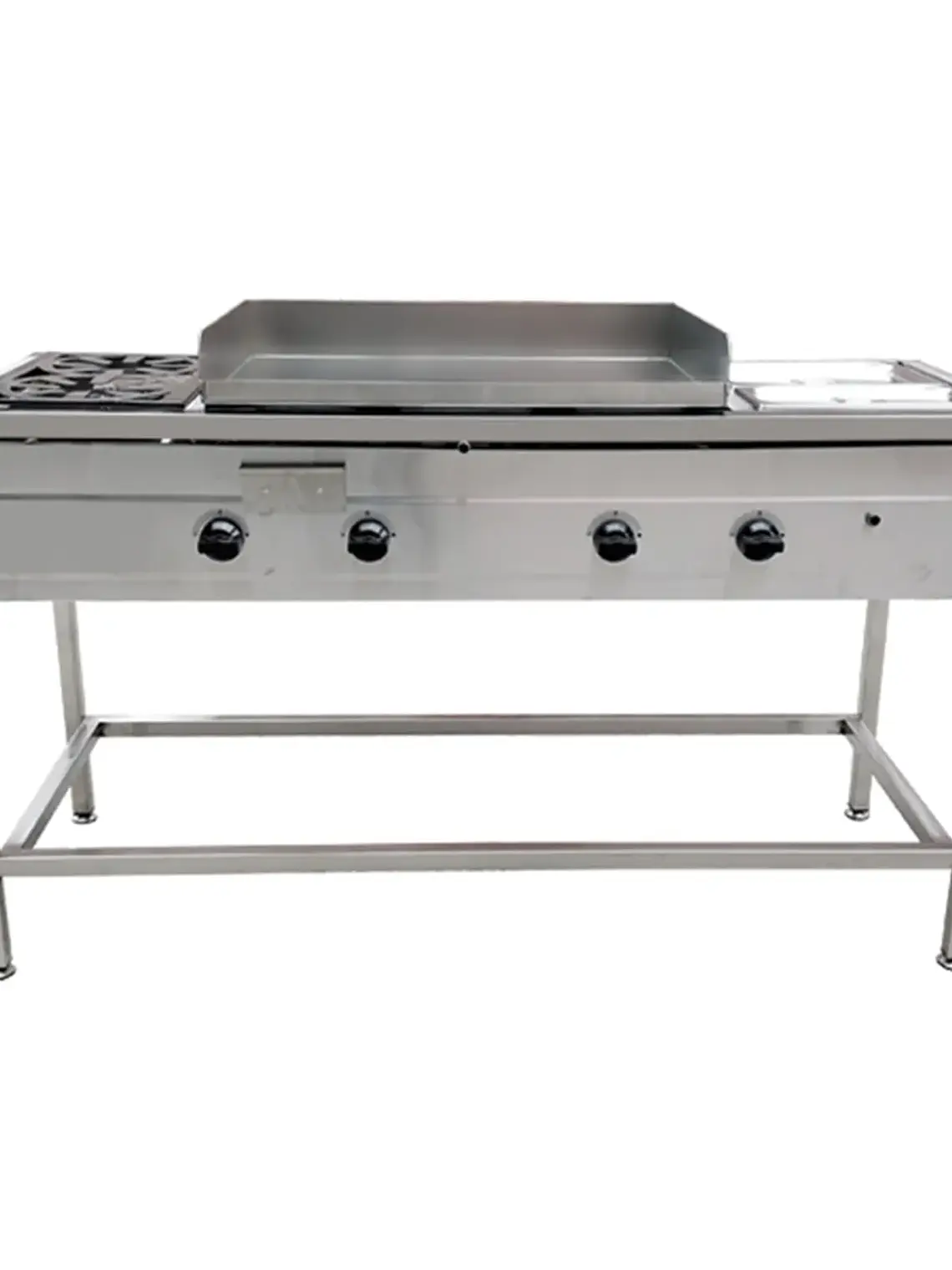 Lonchera Churrasquera a Gas 50×70 cm con 2 Depósitos Baño María Cousiño Cousiño – miniatura 2