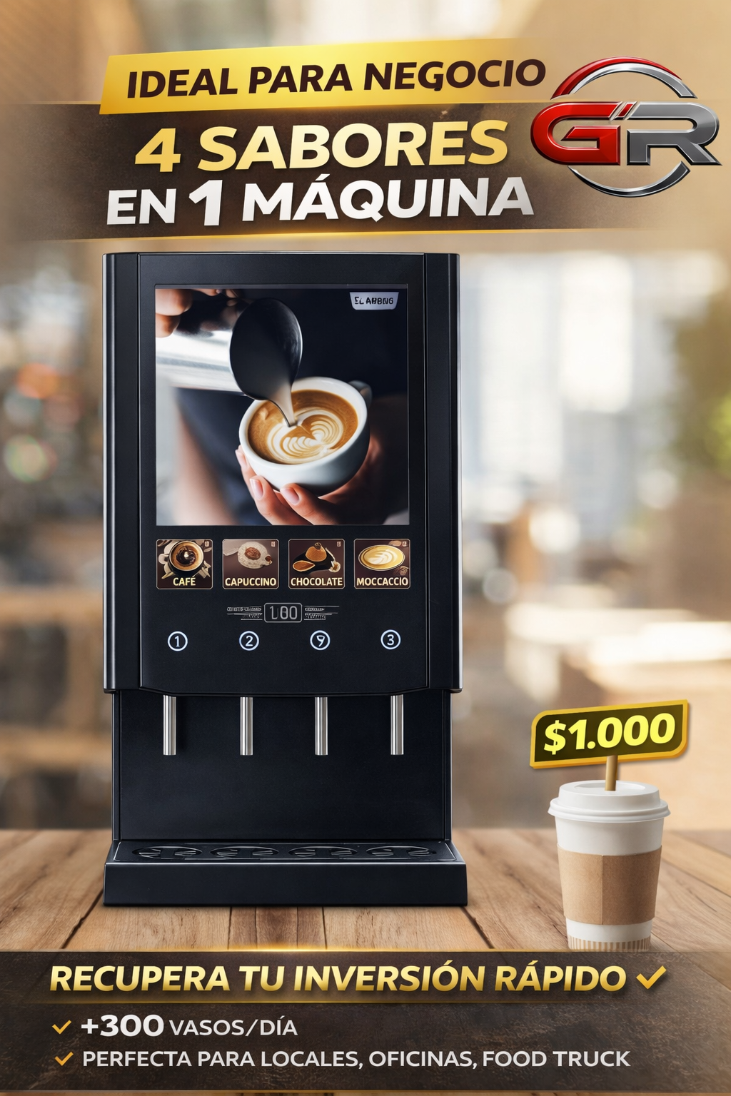 Máquina de café automática Maigas 4 Sabores Maigas – miniatura 2