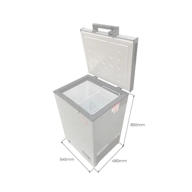 Congeladora 100 L Dual Tapa Dura Maigas Gris – miniatura 4
