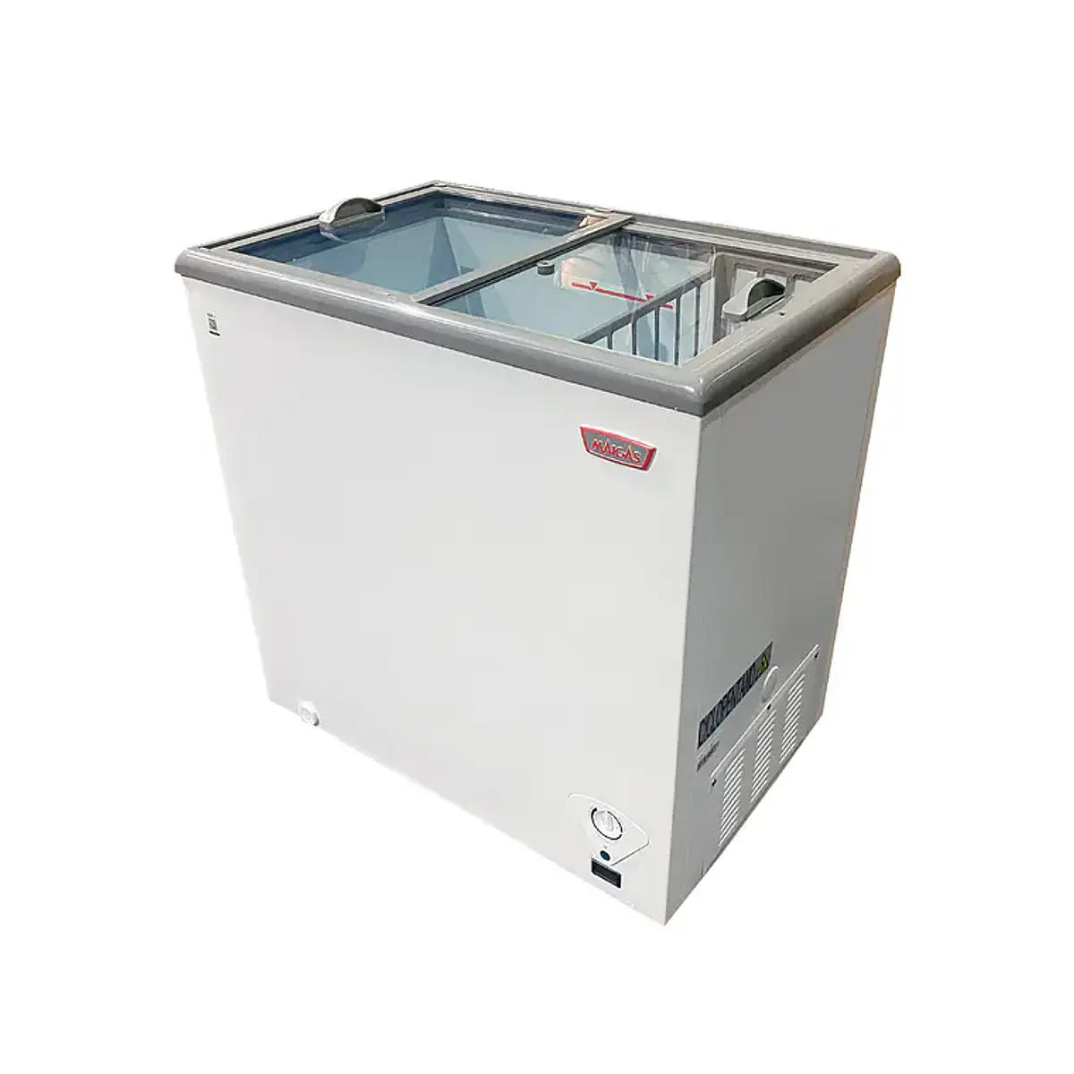 Maigas CONGELADOR DUAL TAPA DE VIDRIO 199 Lts.