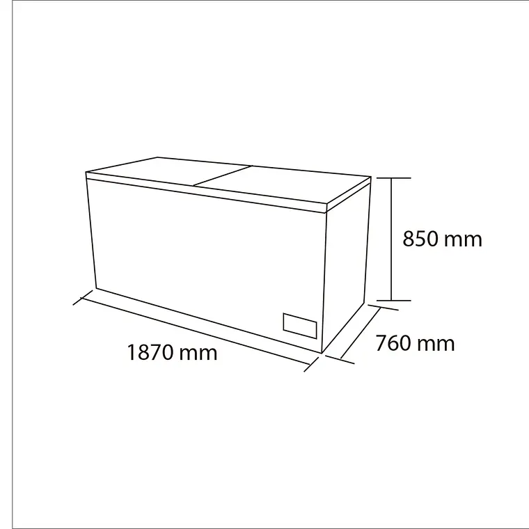 Congelador dual tapa dura 612 LT Maigas – miniatura 3