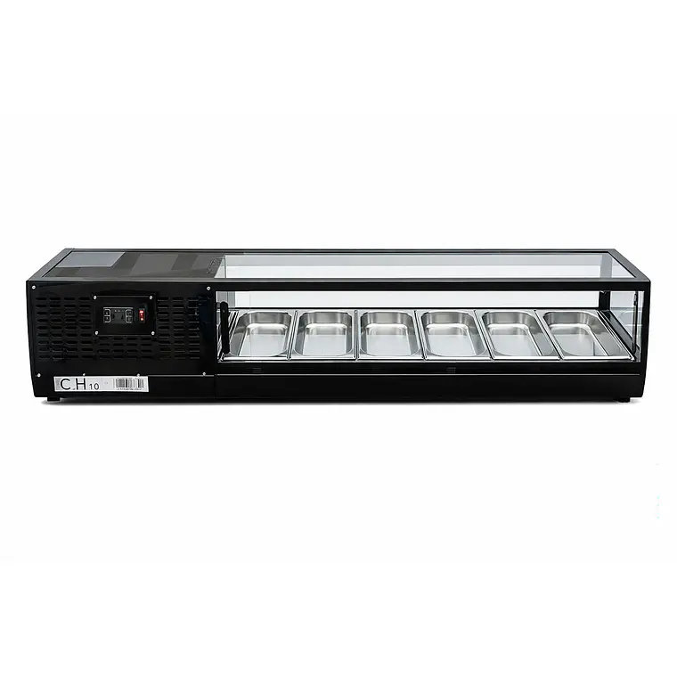 Vitrina de Sushi Recta 1529 mm. Negra Maigas CS62A – miniatura 3