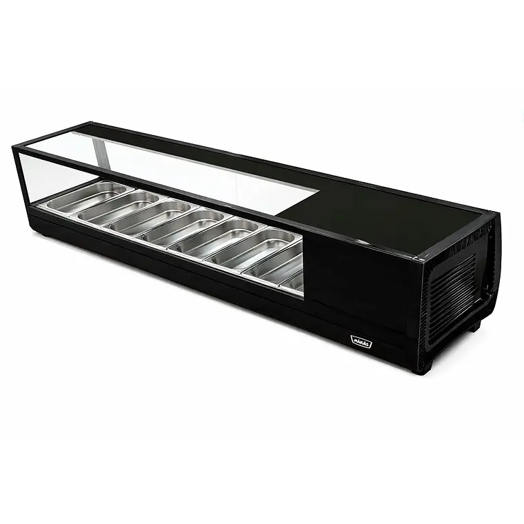 Vitrina de Sushi Recta 1529 mm. Negra Maigas CS62A – miniatura 2