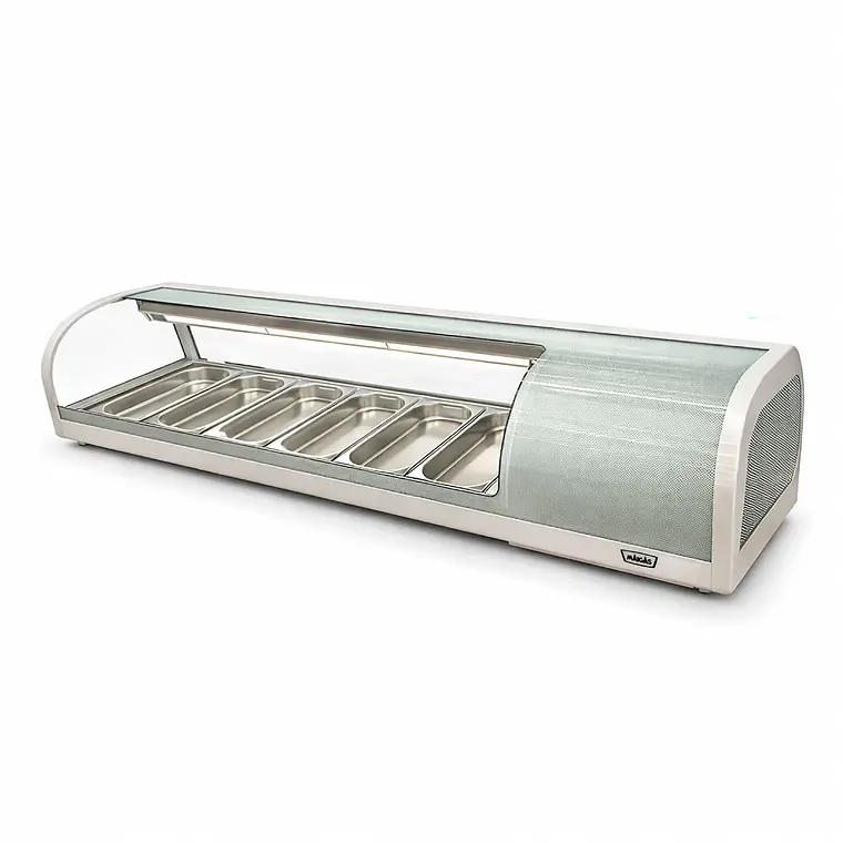 Vitrina de Sushi Curva 1529 mm. Blanca Maigas CS62B – miniatura 2