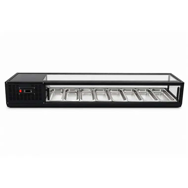 Vitrina de Sushi Recta 1800 mm. Negra Maigas CS132A – miniatura 2