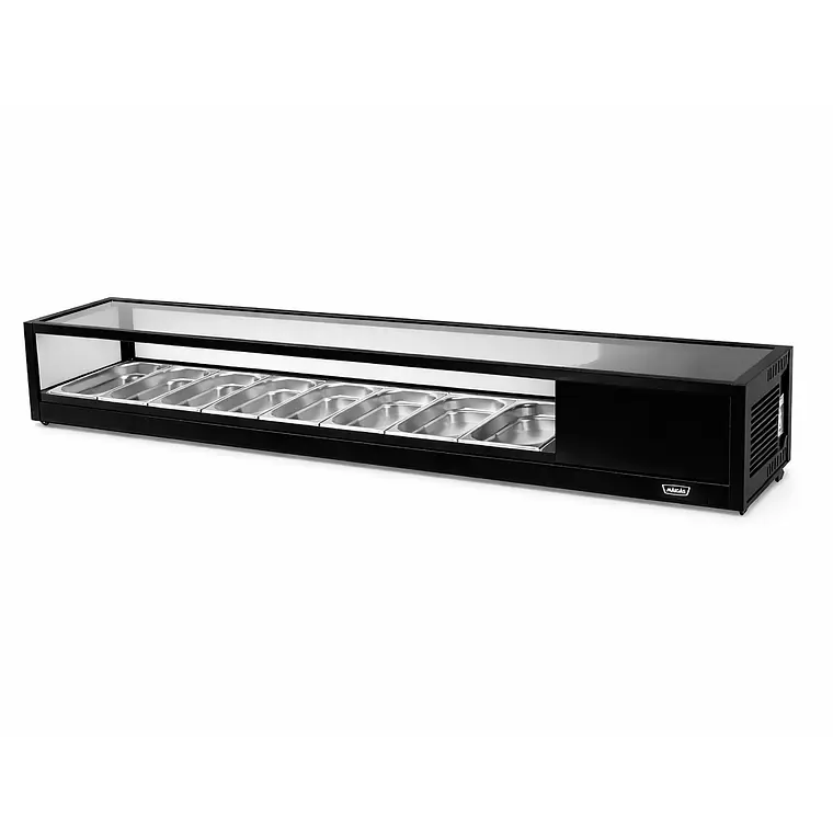 Vitrina de Sushi Recta 1800 mm. Negra Maigas CS132A – miniatura 3