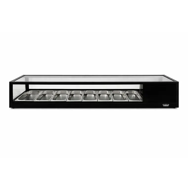 Foto de Vitrina de Sushi Recta 1800 mm. Negra Maigas CS132A - Gastronómica Real