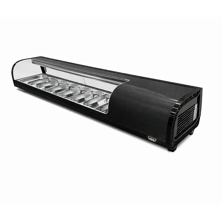 Foto de Vitrina de Sushi Curva 1800 mm. Negra Maigas CS132N - Gastronómica Real