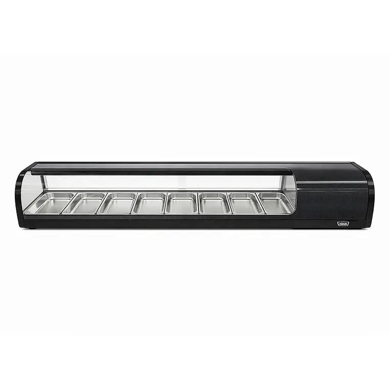 Vitrina de Sushi Curva 1800 mm. Negra Maigas CS132N – miniatura 2