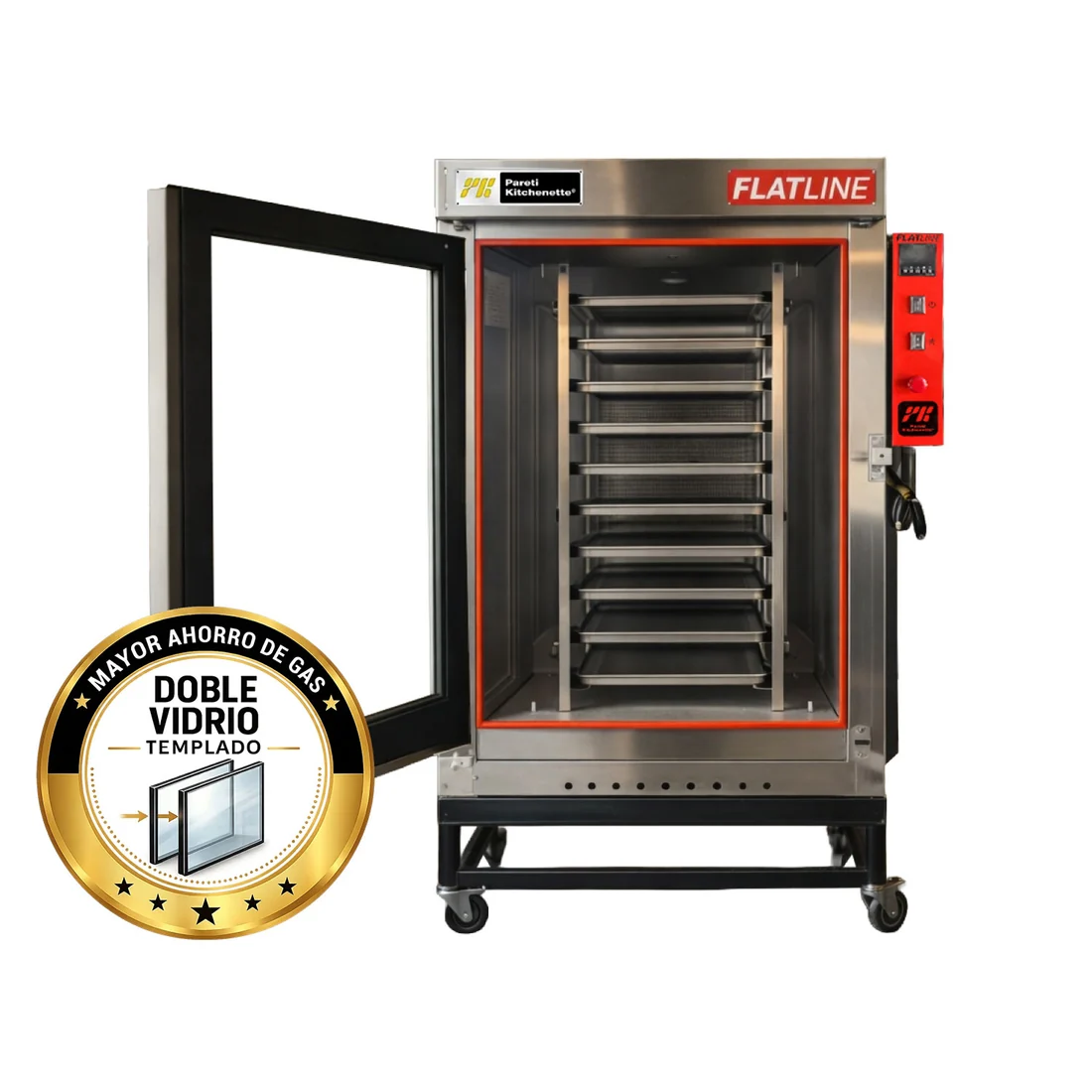 Horno Convector a Gas Flatline 10 Bandejas PARETI – miniatura 1