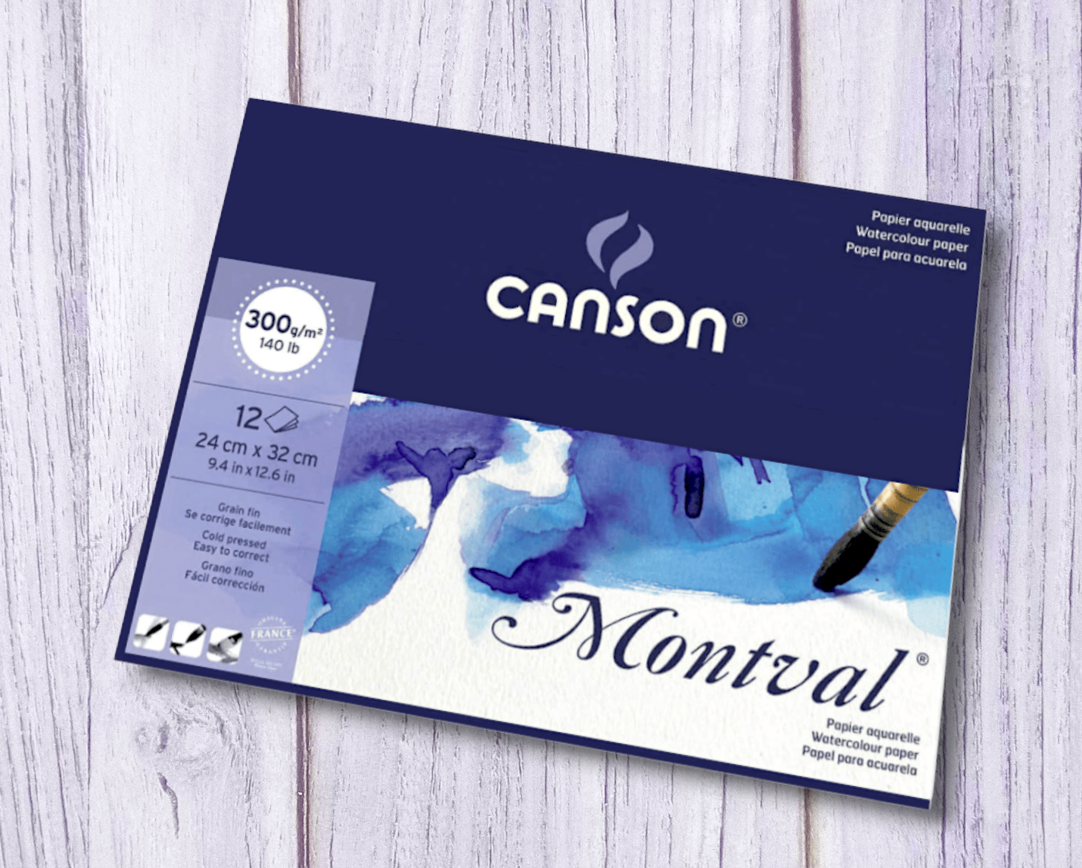 Block acuarela CANSON MONTVAL - Grano Fino 300 grms