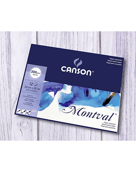 Block acuarela CANSON MONTVAL - Grano Fino 300 grms