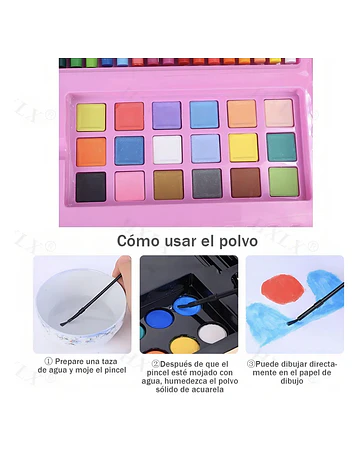 Set de arte para niños 208 piezas