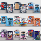 59 Artes para Caneca Unicórnio e Gatinhos Editável em Corel Draw ou Photoshop 6