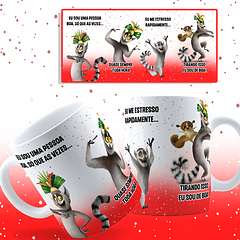 Arte Caneca Eu sou uma Pessoa boa, só que as vezes... Rei Julien Arquivo Png