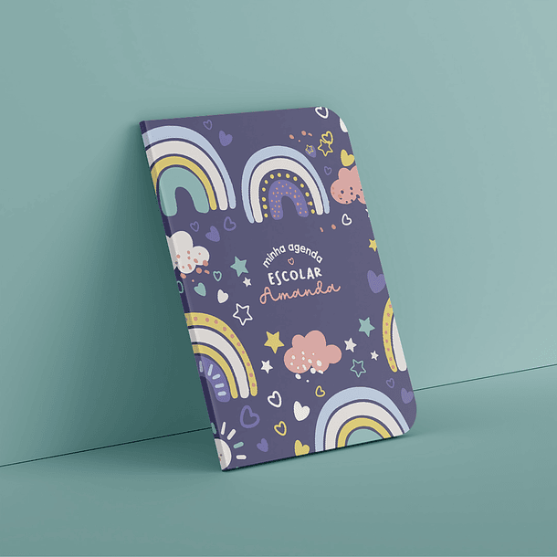 Arte para Capa Agendas Escolares em Jpg + Pdf 4