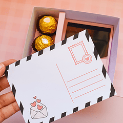 Arquivo Caixa Surpresa Dia dos Namorados em Dxf e Pdf