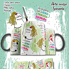 Arte Caneca Eu só posso ser a xena a princesa guerreira Png