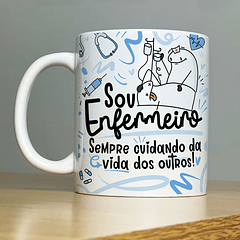 Arte Caneca Sou Enfermeiro  Flork Profissão Arquivo Png