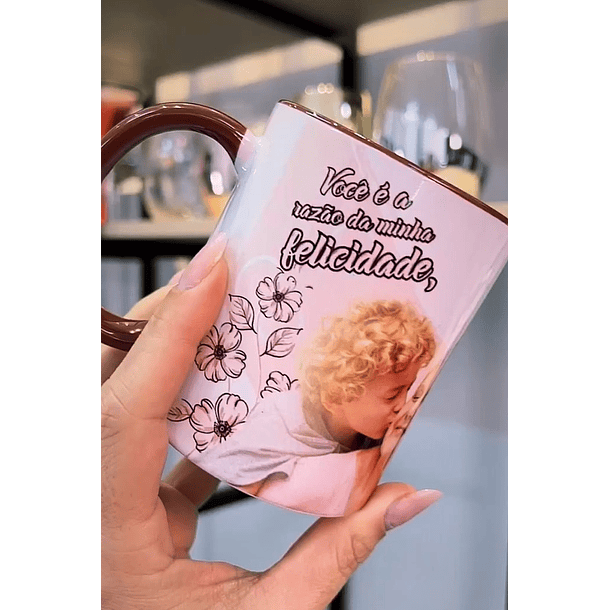 Arte para Caneca Musica Você é  Razão da Minha Felicidade em CorelDraw 1