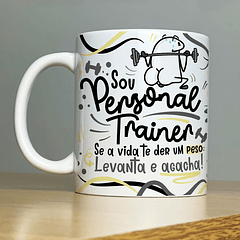 Arte Caneca Sou Personal Trainer Flork Profissão Arquivo Png