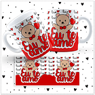 12 Artes para Caneca Dia dos Namorados Ursinho Love em Jpg 5