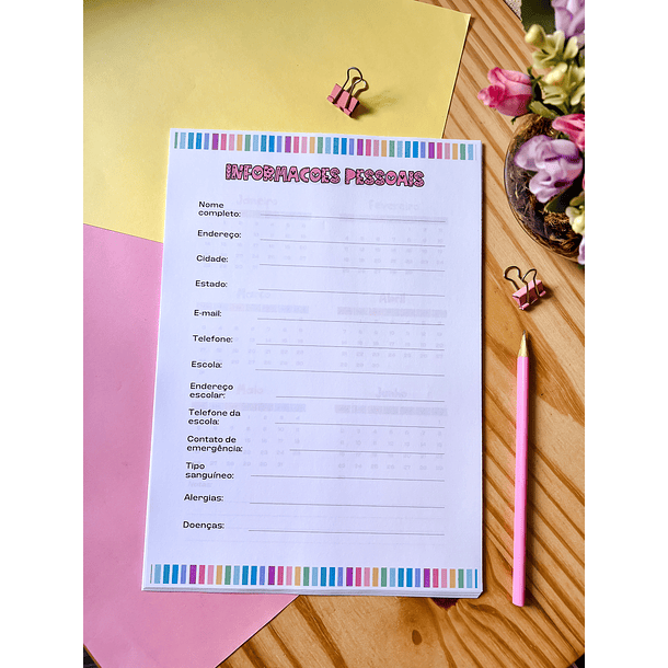 Arquivo Planner Professora A4 2024 em Pdf 9