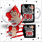 12 Artes para Caneca Dia dos Namorados Ursinho Love em Jpg 10