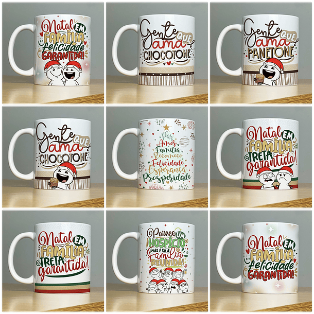 27 Artes para Caneca Natal Arquivo em Jpg  1