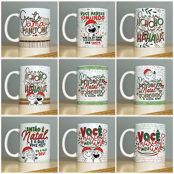 27 Artes para Caneca Natal Arquivo em Jpg  2