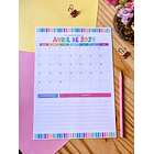 Arquivo Planner Mensal A4 2024 em Pdf 14