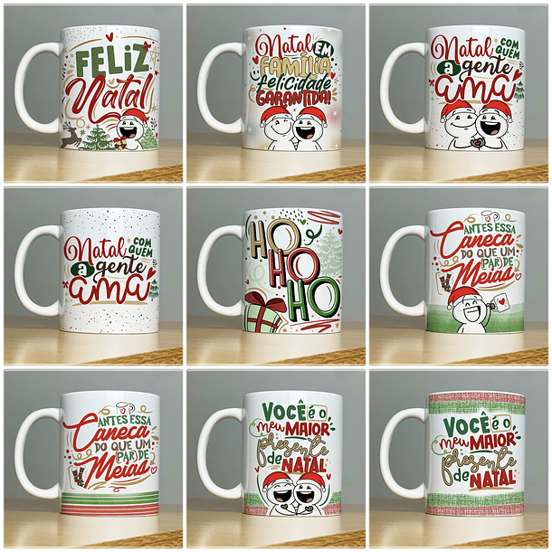 27 Artes para Caneca Natal Arquivo em Jpg  3