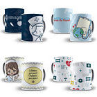 15 Artes para Caneca Enfermagem Editável em Corel Draw 1