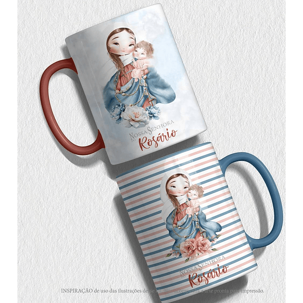 Kit Digital Nossa Senhora do Rosário em Png 3