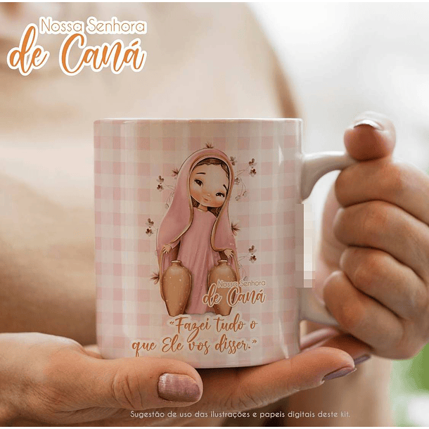 Kit Digital Nossa Senhora de Caná em Png 4