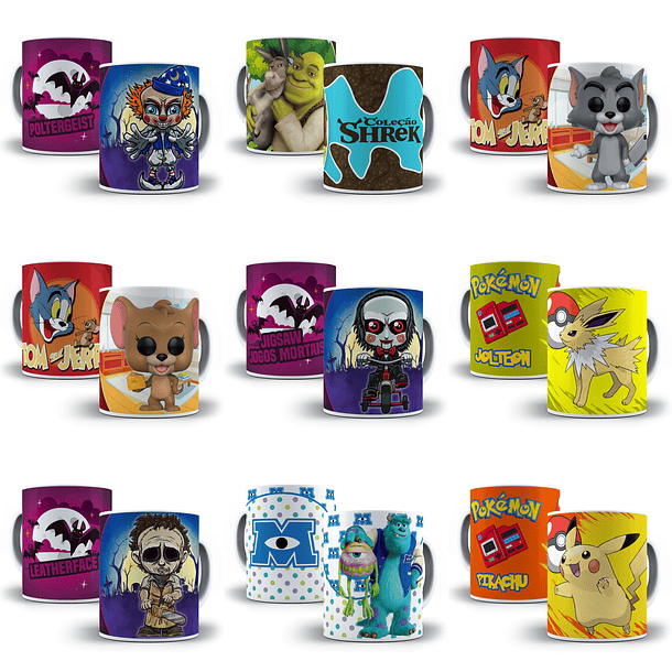 78 Artes Caneca Sublimação Temas Variados Editável em Photoshop 3