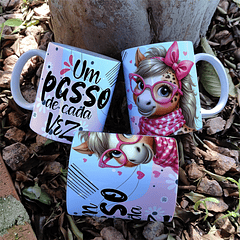5 Artes para Caneca Animalzinhos Arquivo Editável 